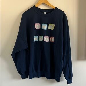 Cry Baby Navy Blue Sweater